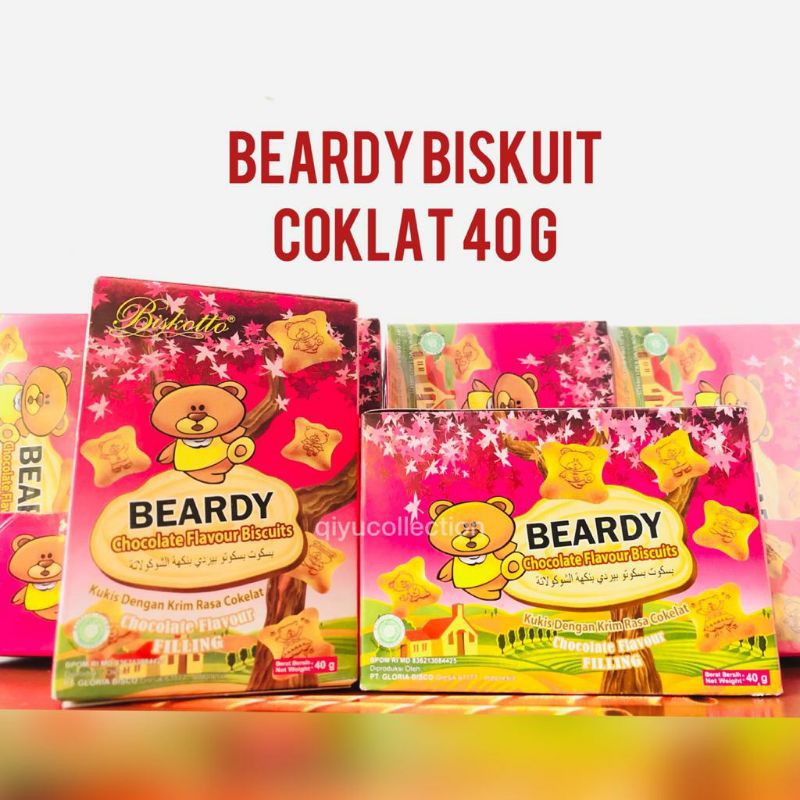 Beardy Biskuit Coklat Hello Panda Cemilan Anak Murah 40gr