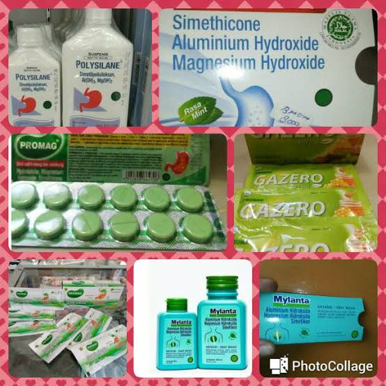 Obat Maag Antasida doen, neosanmag fast, mylantan, atmacid, polysilane, promag, plantacid F, trianta, dexanta, polycrol F