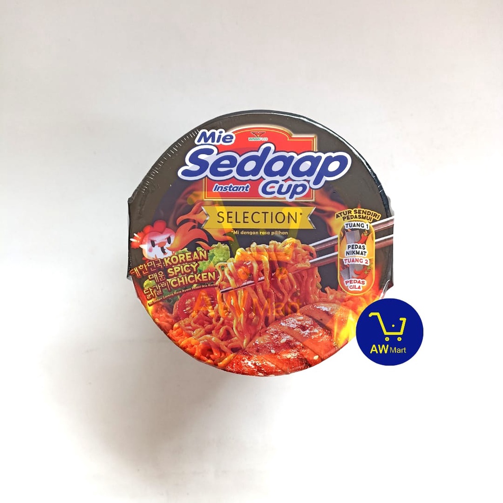 SEDAAP MIE CUP - ALL VARIAN - RAWIT BINGIT AYAM JERIT BAKSO BLEDUK KOREA , DLL