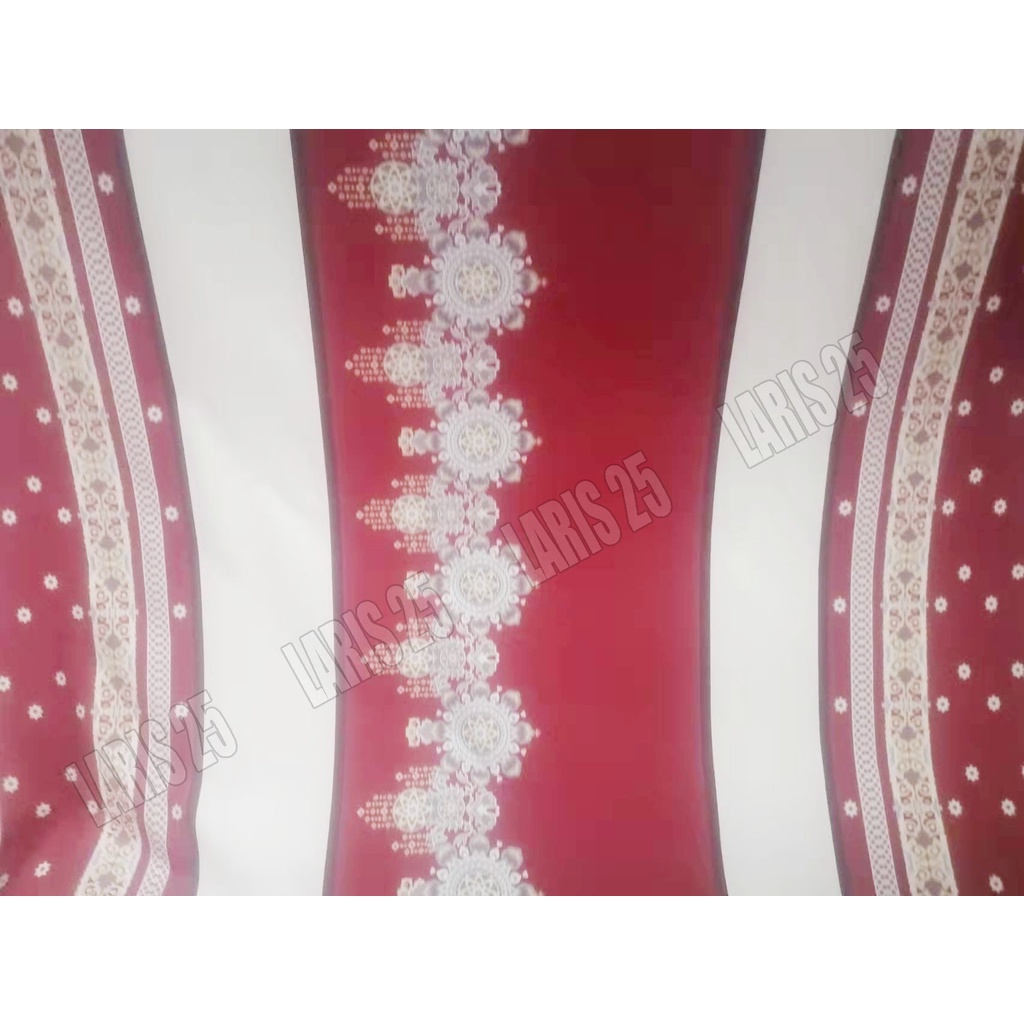 TERMURAH BAHAN KAIN MOTIF BATIK STAR MERAH TERLARIS KATUN MIKROTEX UTK SPREI GORDEN BEDCOVER BAJU PER 0,5M DAN 1M