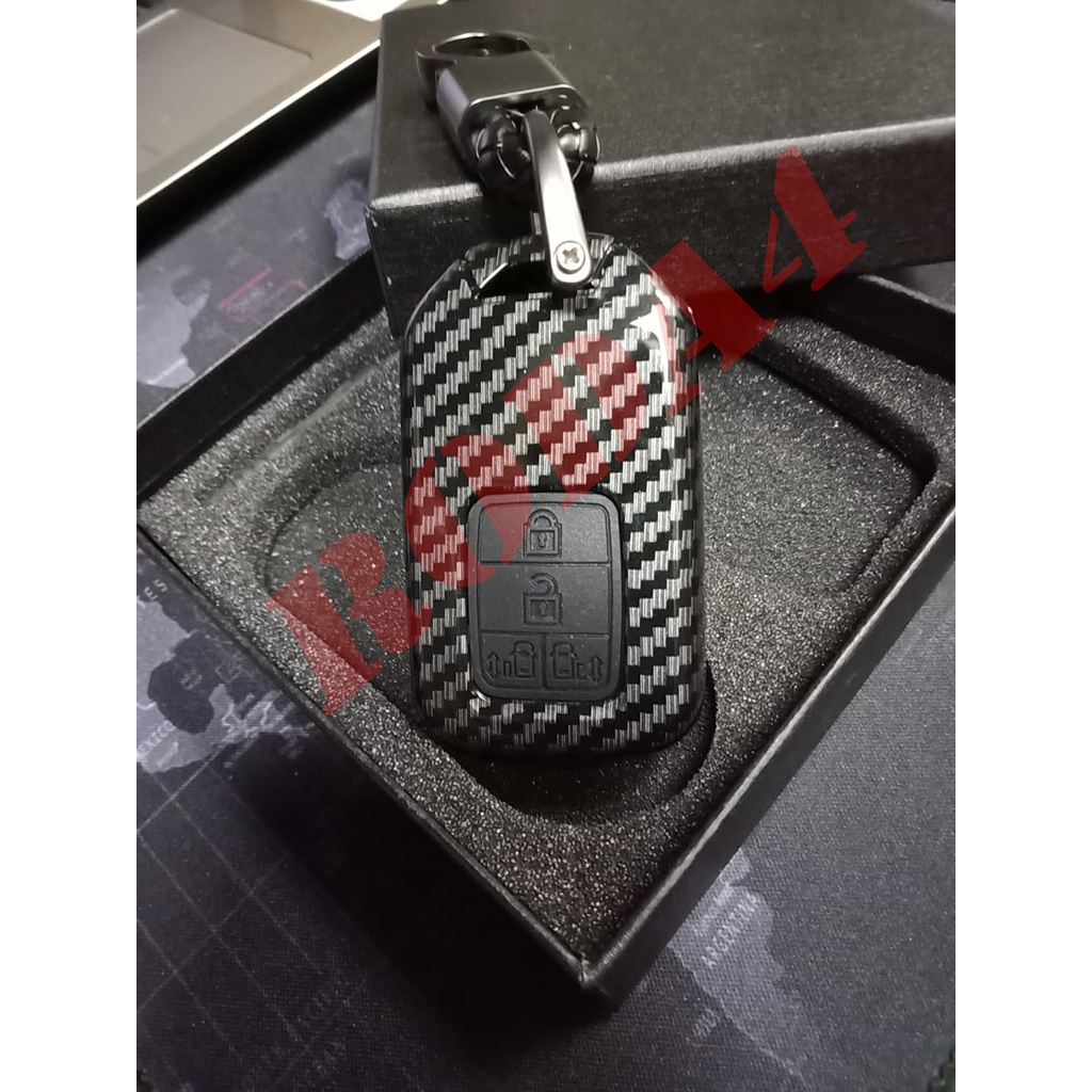 Casing Kunci Mobil Carbon Key Case Cover Honda CIVIC TURBO