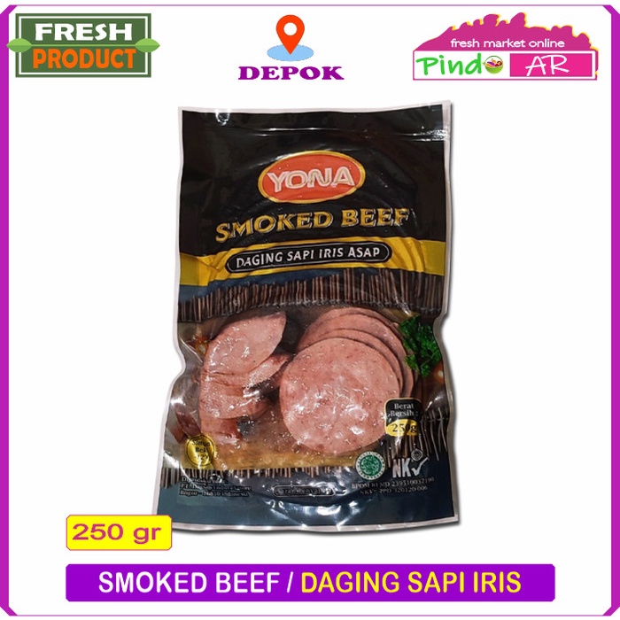 

Daging Asap - Smoked Beef / Daging Sapi Iris Asap Yona 250 Gram