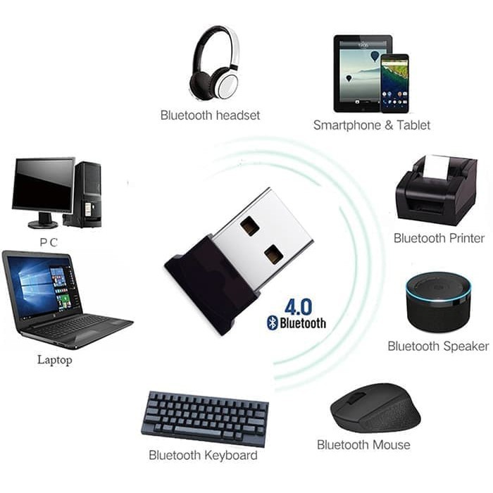 Mini Bluetooth USB 4.0 With CD for Laptop/PC