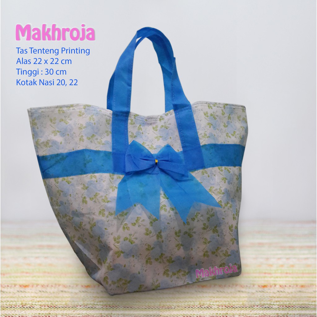 

Tas Hajatan Goodie Bag Kibir 22 Print Handle Pita Biru