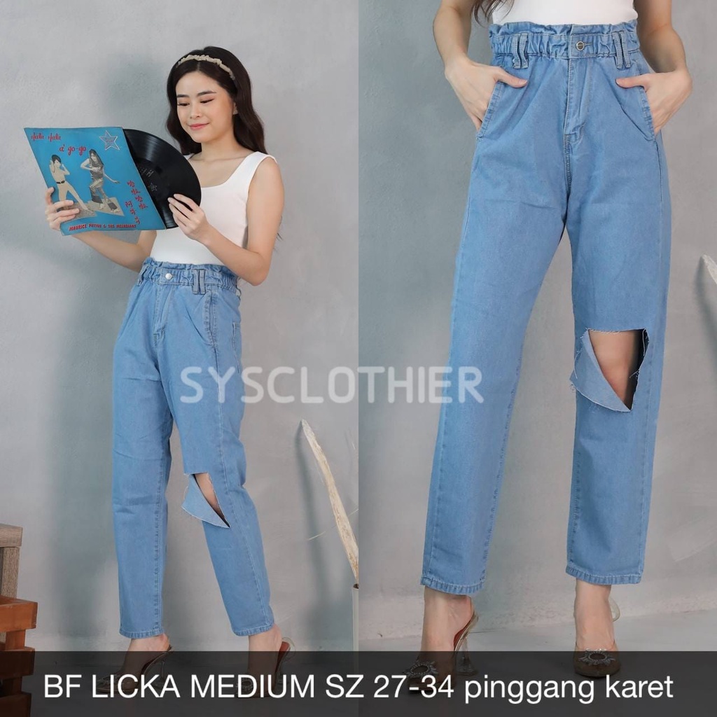 CELANA JEANS WANITA BF LICKA MEDIUM