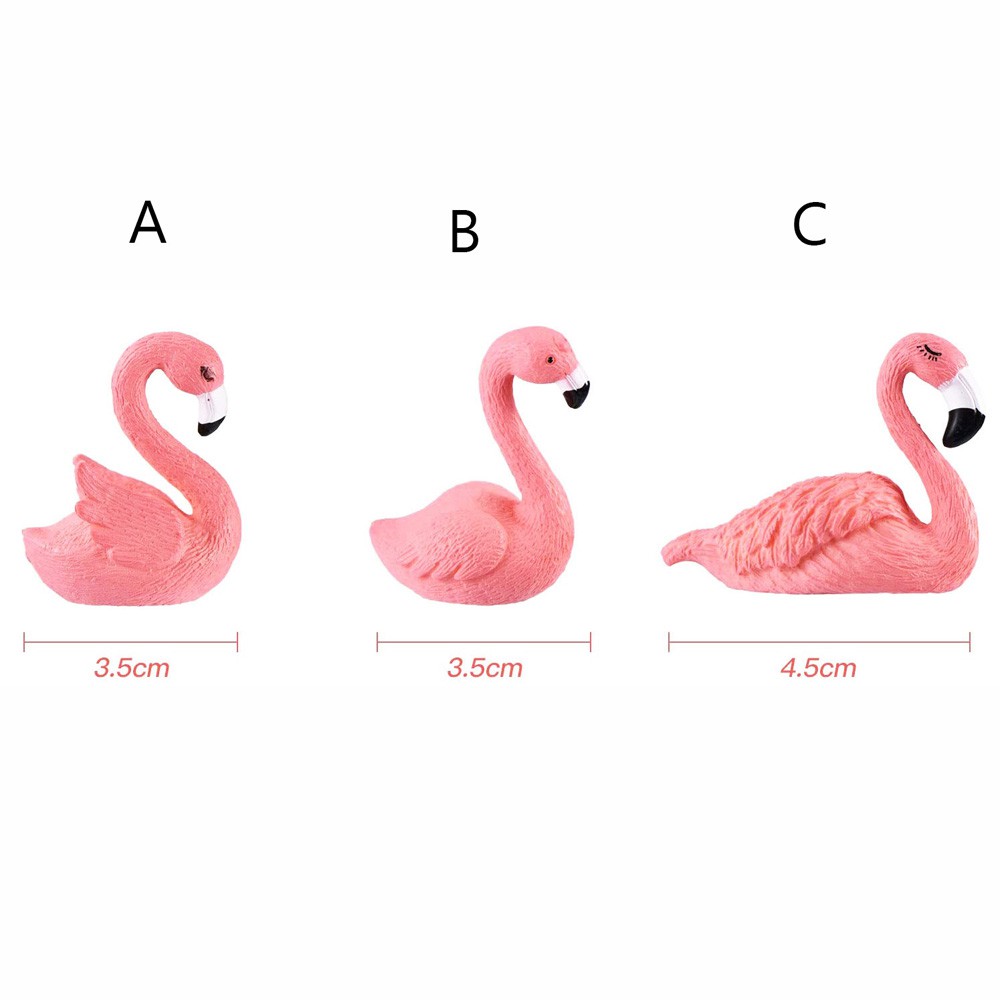 Mxbeauty Miniatur Flamingo Bahan Resin Handmade Untuk Dekorasi Pesta Pernikahan