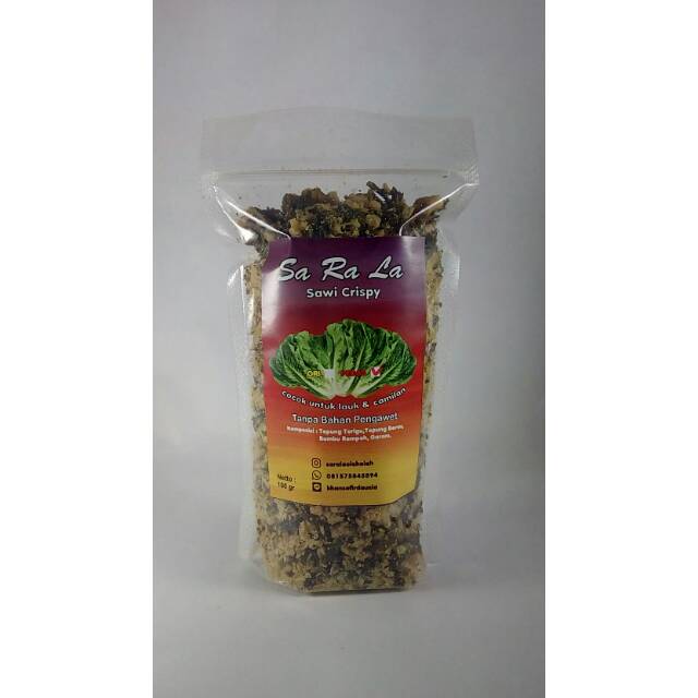 

SaRaLa Snack Sehat Sawi Crispy Pouch Pedas 100gram