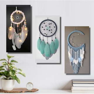 Hiasan Dinding Gambar Macrame Pajangan Ruang Tamu Dekorasi Kamar Tidur Walldecor  Poster Kayu Tema Etnik