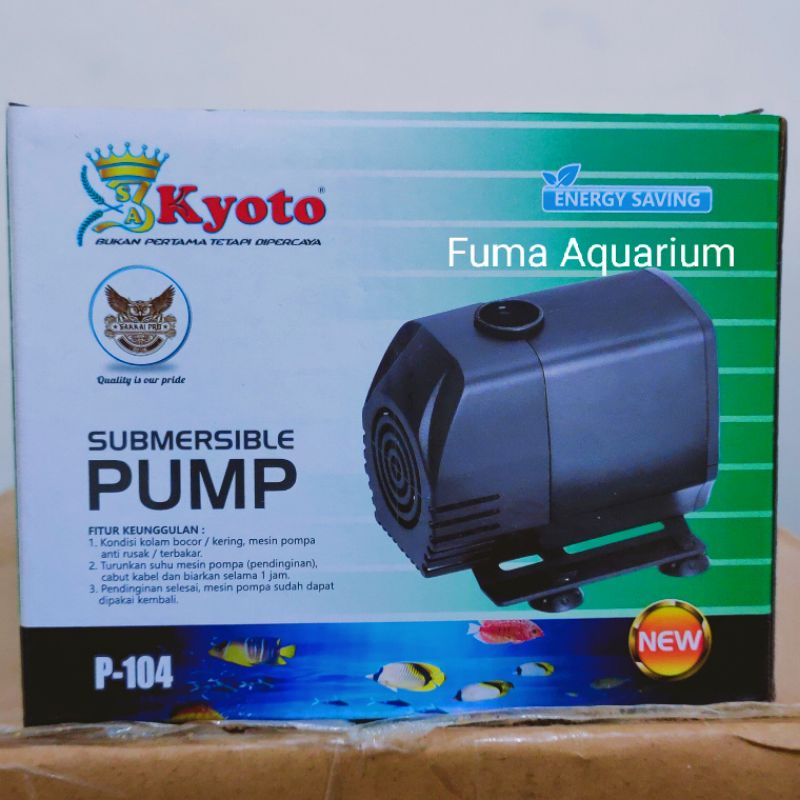 KYOTO P 104 POMPA FILTER KOLAM AQUARIUM HIDROPONIK Submersible Pump Power Head