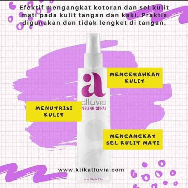Alluvia peeling spray