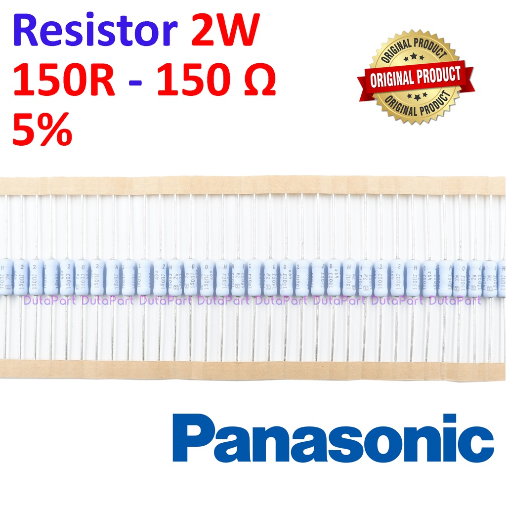 Resistor 150 Ohm 2 Watt 5% ORIGINAL PANASONIC 2W 150R HIGH QUALITY