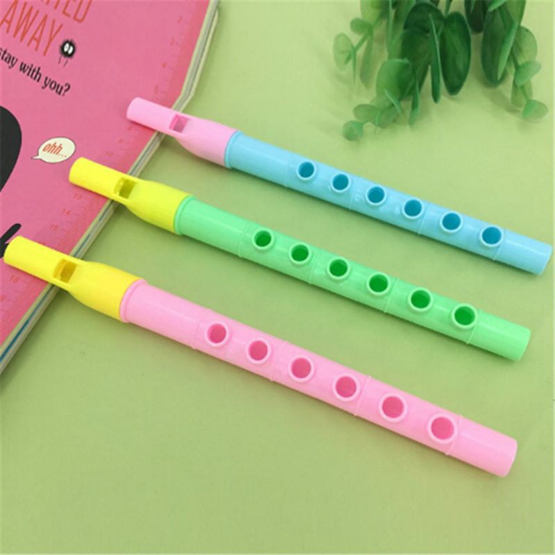 Seruling mainan flute plastik warna warni