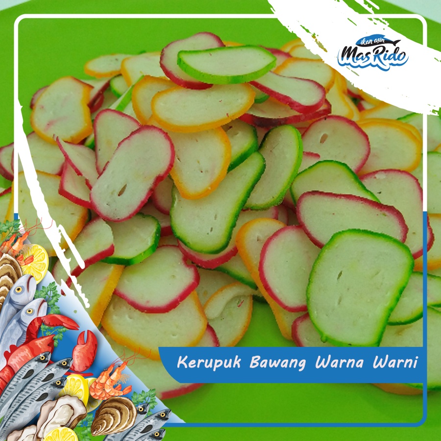 

Kerupuk Bawang Warna Warni Mentah Kwalitas Super Harga Murah