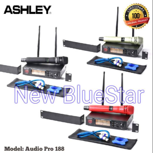 Mic Wireless Ashley Audio Pro 188 Original Ashley PRO188