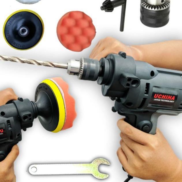 ♢ mesin poles mobil motor pengkilap bodi body bisa bor besi kayu tembok obeng sekrup uchiha uciha as