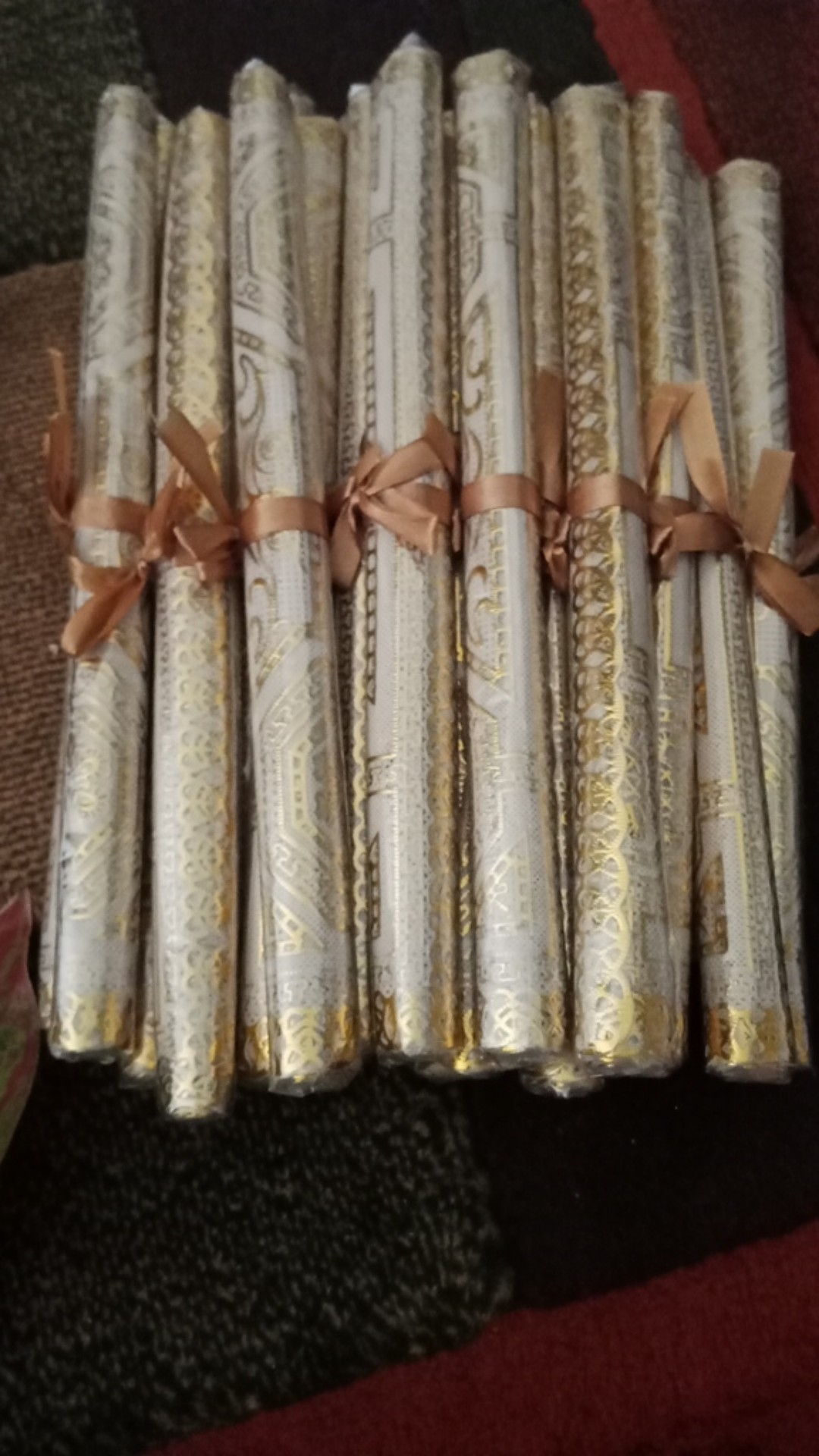 Souvenir Murah Taplak Meja Packing Gulung Plastik + Pita