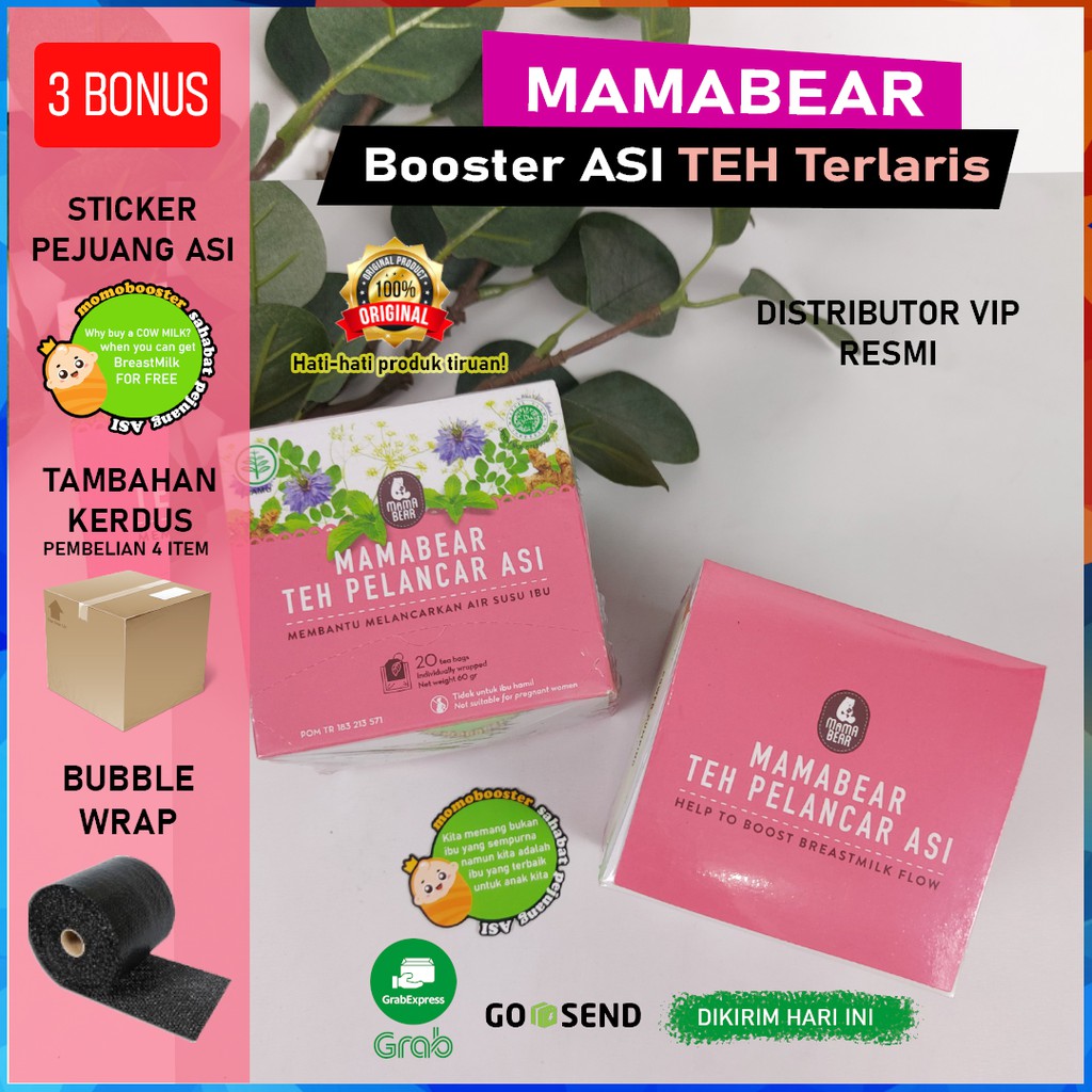 MamaBear Teh Pelancar ASI 60gr Nursing Tea For Healthy Lactation Mama Bear ASI Booster