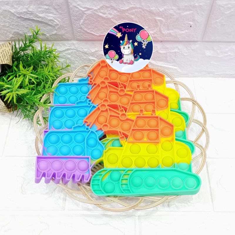 NEW POP IT/pop it fidget/viral/tiktok/mainan murah/mainan hits-Digger Rainbow