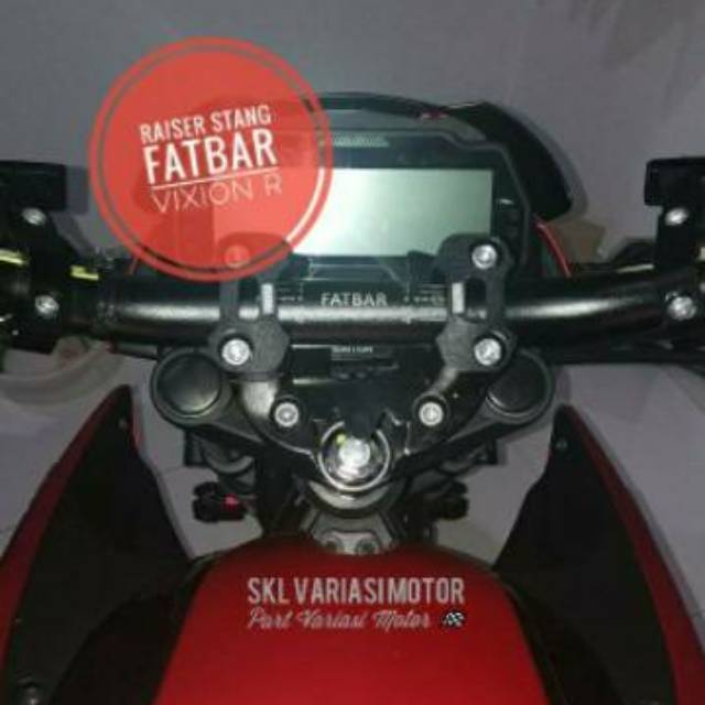 Raiser Stang New Vixion R 2017 Facelift Plus  Stang Fatbar - Peninggi Stang New Vixion Model Batman