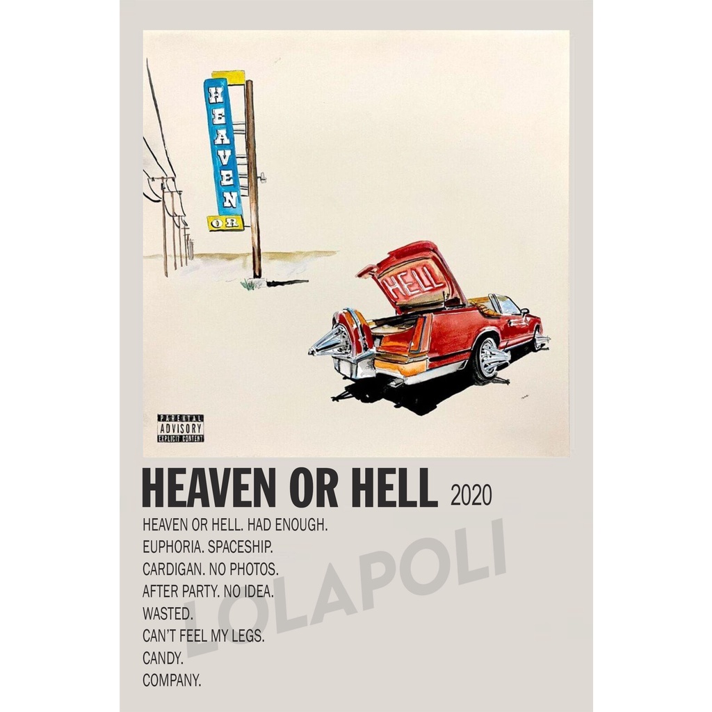 Poster Cover Album Heaven or Hell - Don Toliver