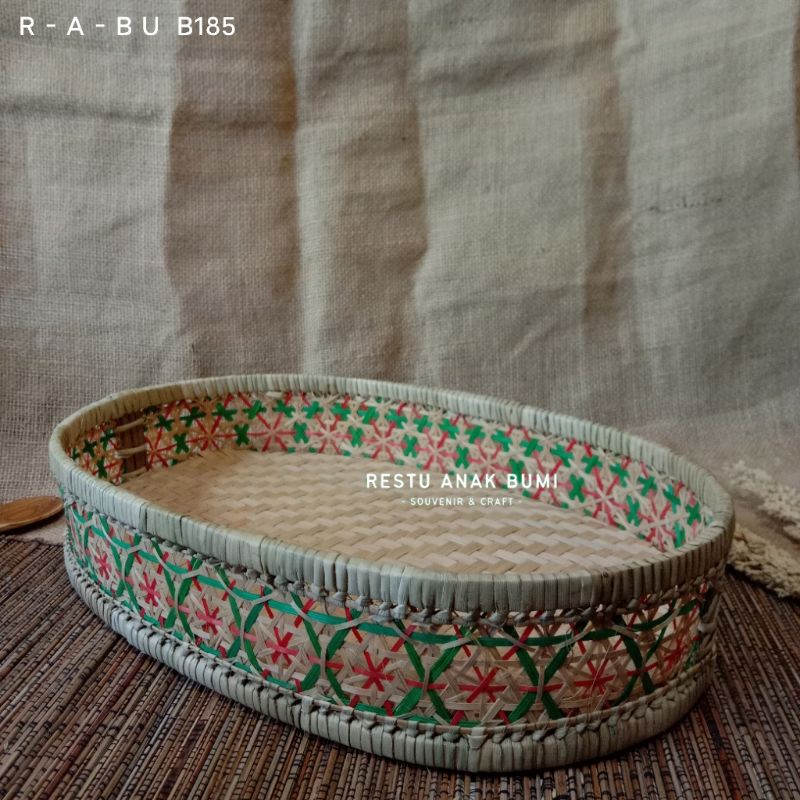 Promo (B185) Keranjang Truntum Oval Besar 41x27cm|Wadah Parsel|Kotak Hampers|Tempat Kosmetik|Hantara