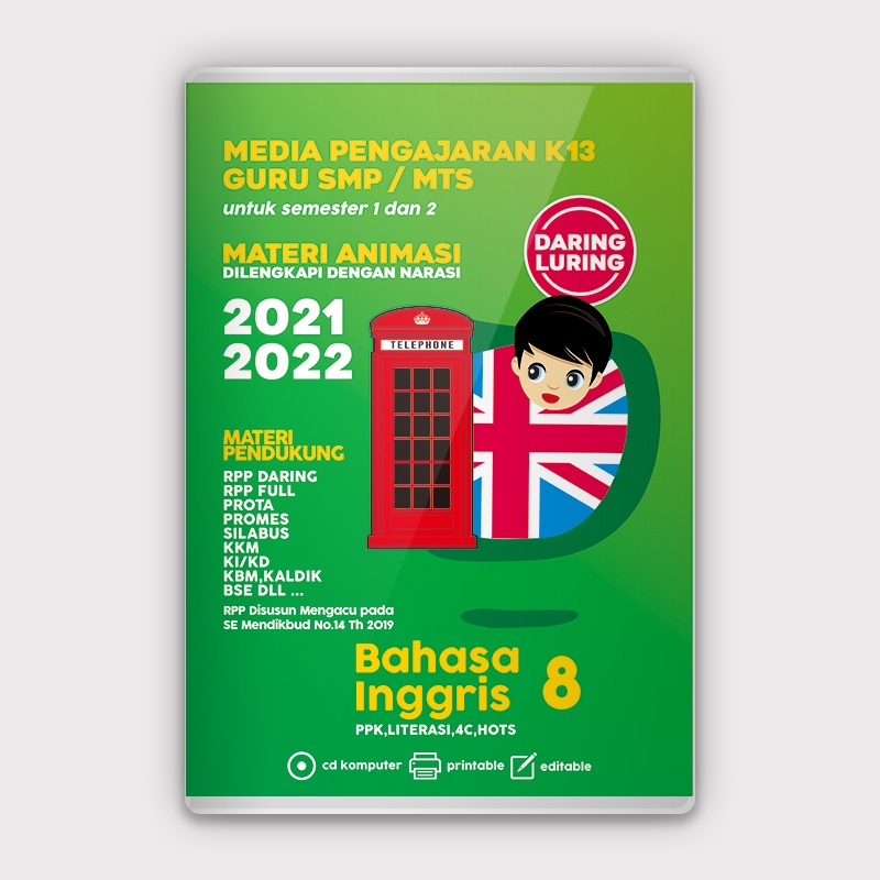 CD RPP SMP K 2013 DARING DAN LURING BAHASA INGGRIS KELAS 8