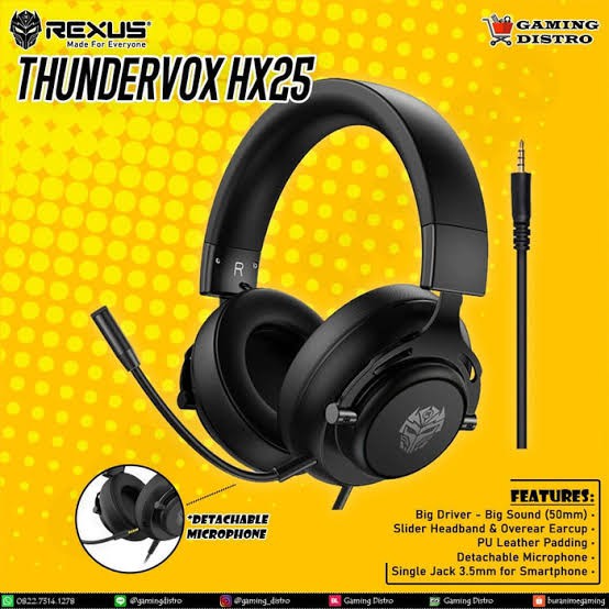 Headset Gaming Rexus Thundervox HX25