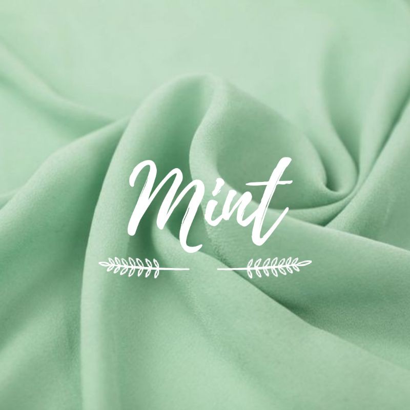 JILBAB INSTAN SALSA AREY OVAL BORDIR KOMBINASI-Mint