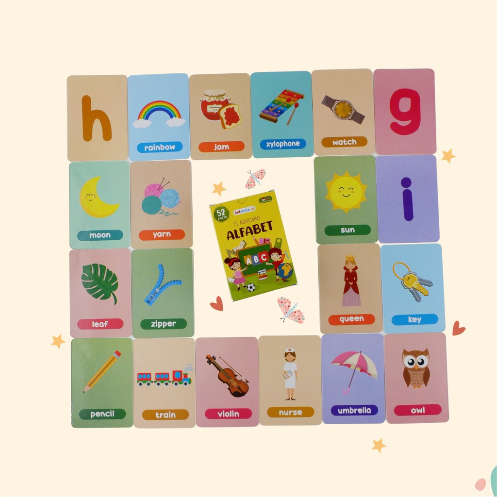 Flash Card Kidsmile ALFABET Mainan Edukasi Anak Flashcard Anak Flash Card Anak Flashcard Kidsmile