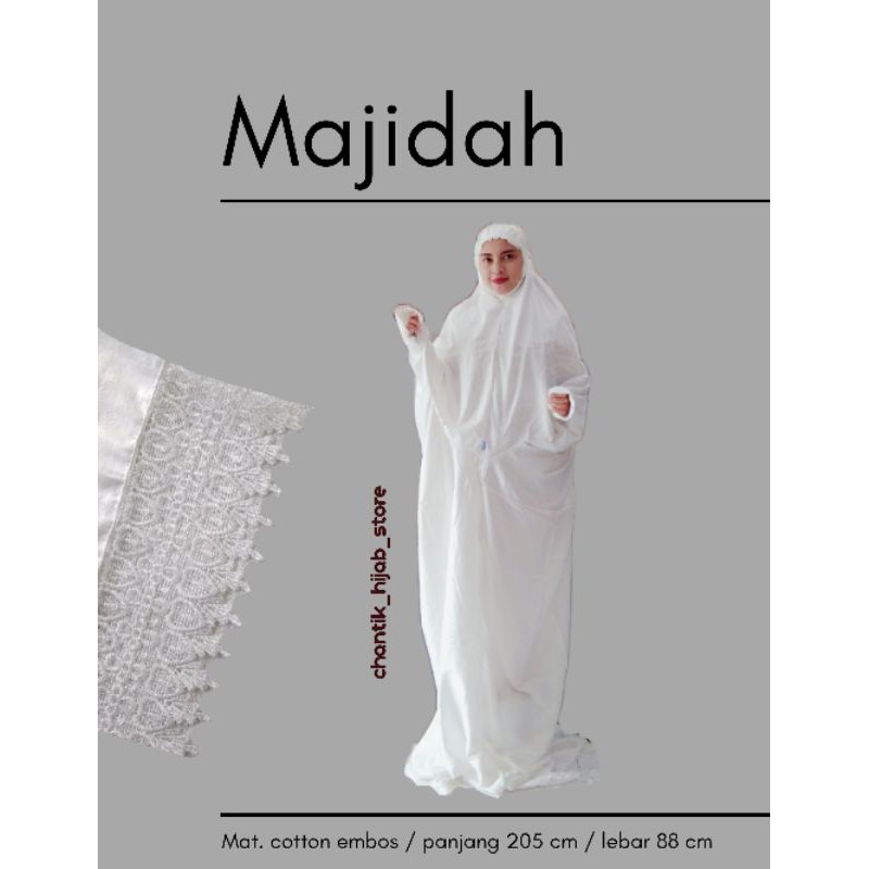 Mukena terusan/mukena terusan katun/mukena terusan katun embos