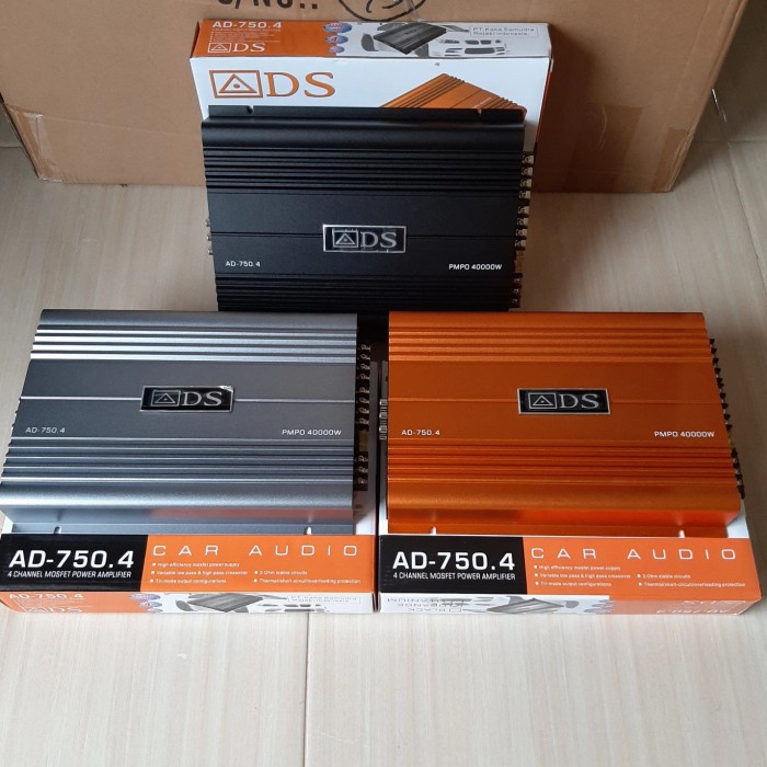 POWER ADS A-740.4 AMPLIFIER AUDIO MOBIL ADS 4 CHANEL