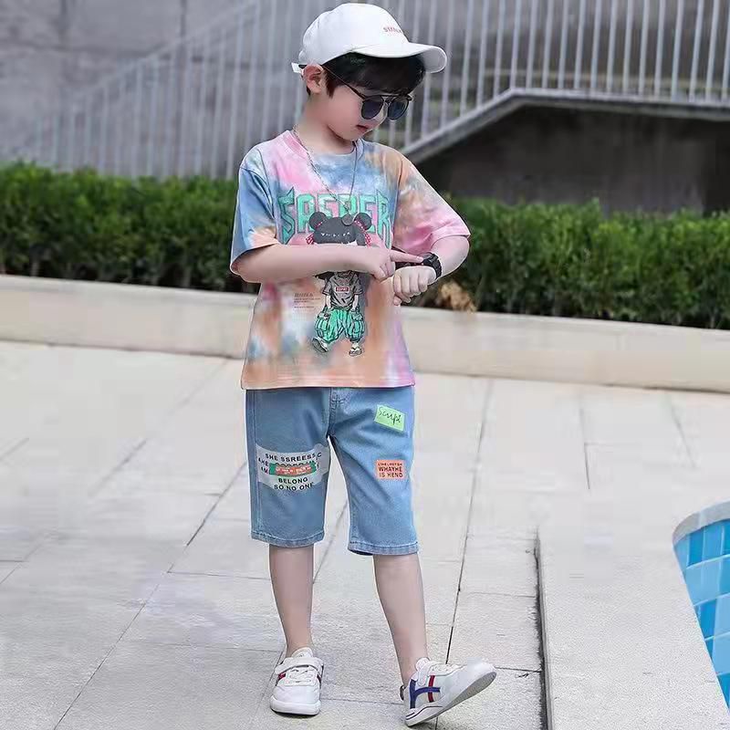 (LOLI-JKT) BOY-57 STELAN ANAK COWOK NACA TIE DYE SIZE 100-160