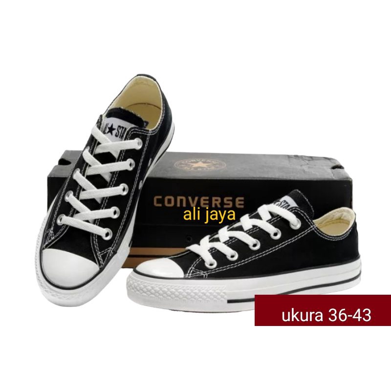 sepatu converse.terbuat dari bahan kampas esol karet mentah