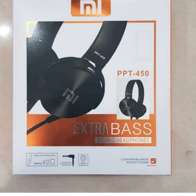Headset/Handsfree/Earphone Bando Xiaomi PPT 450 Kabel