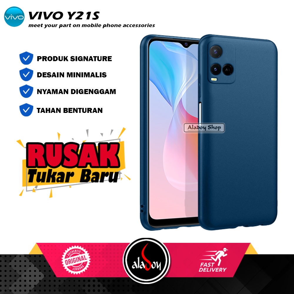 Case VIVO Y21S Ultrathin Macaron Softcase