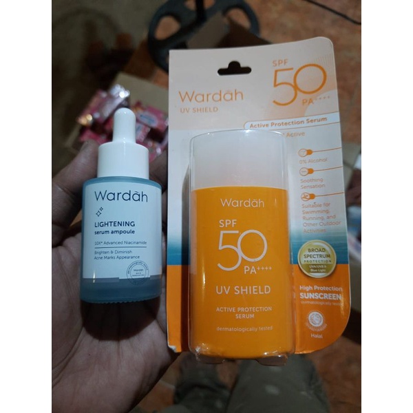 Serum wardah glowing penghilang flek hitam membandel bpom original Serum lightening wardah asli peng