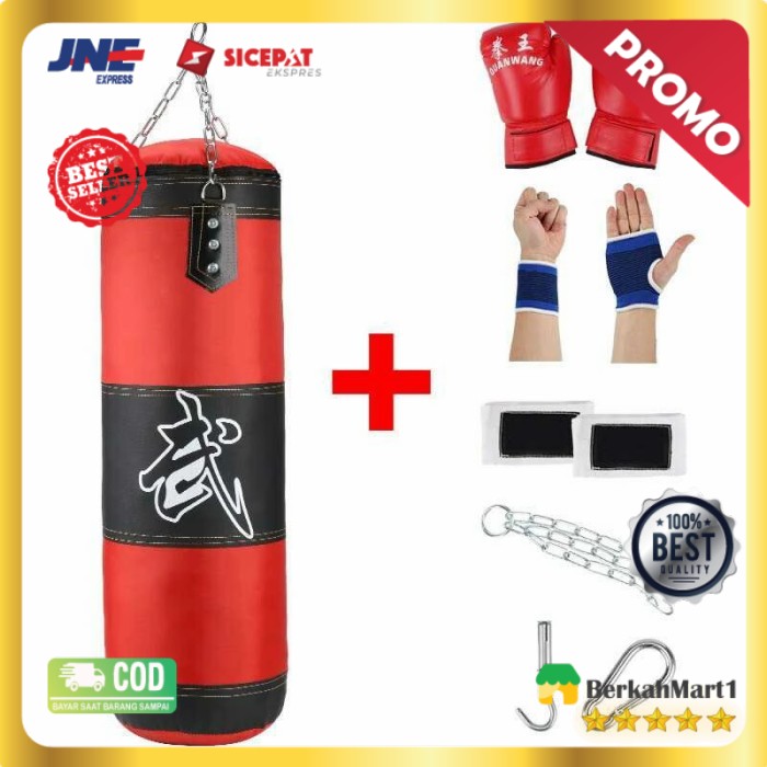 PAKET SAMSAK TANPA ISI &amp; SARUNG TINJU/ BOXING/MMA/HIGH Quality 8 in 1