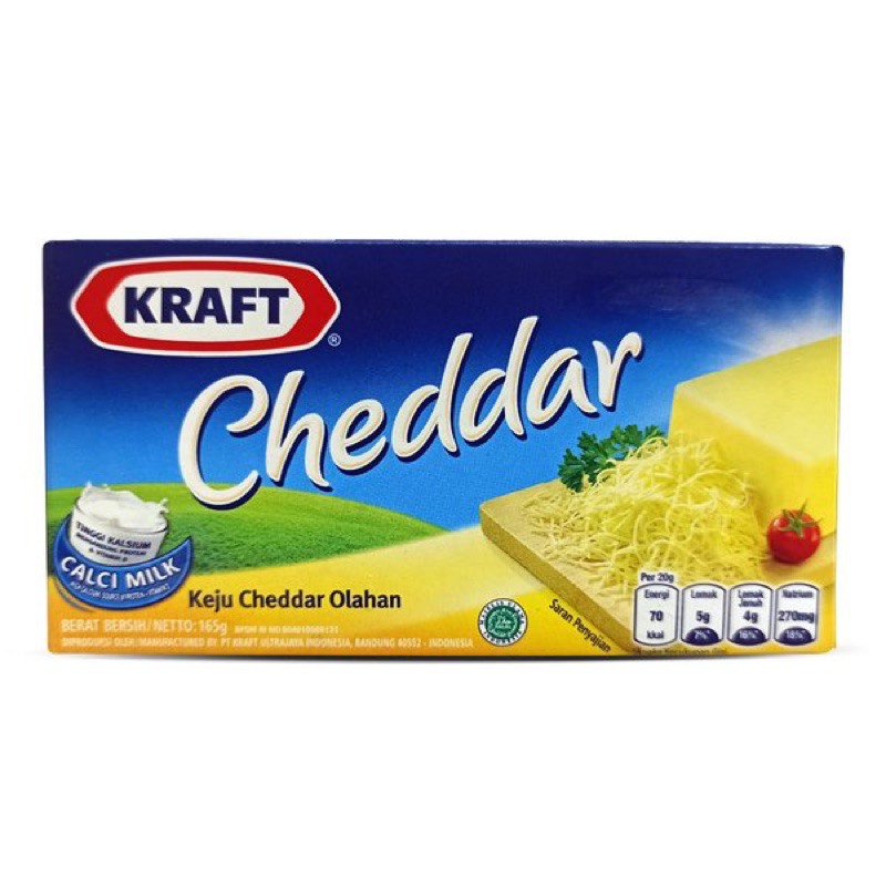 Kraft Keju Cheddar Olahan 160gr