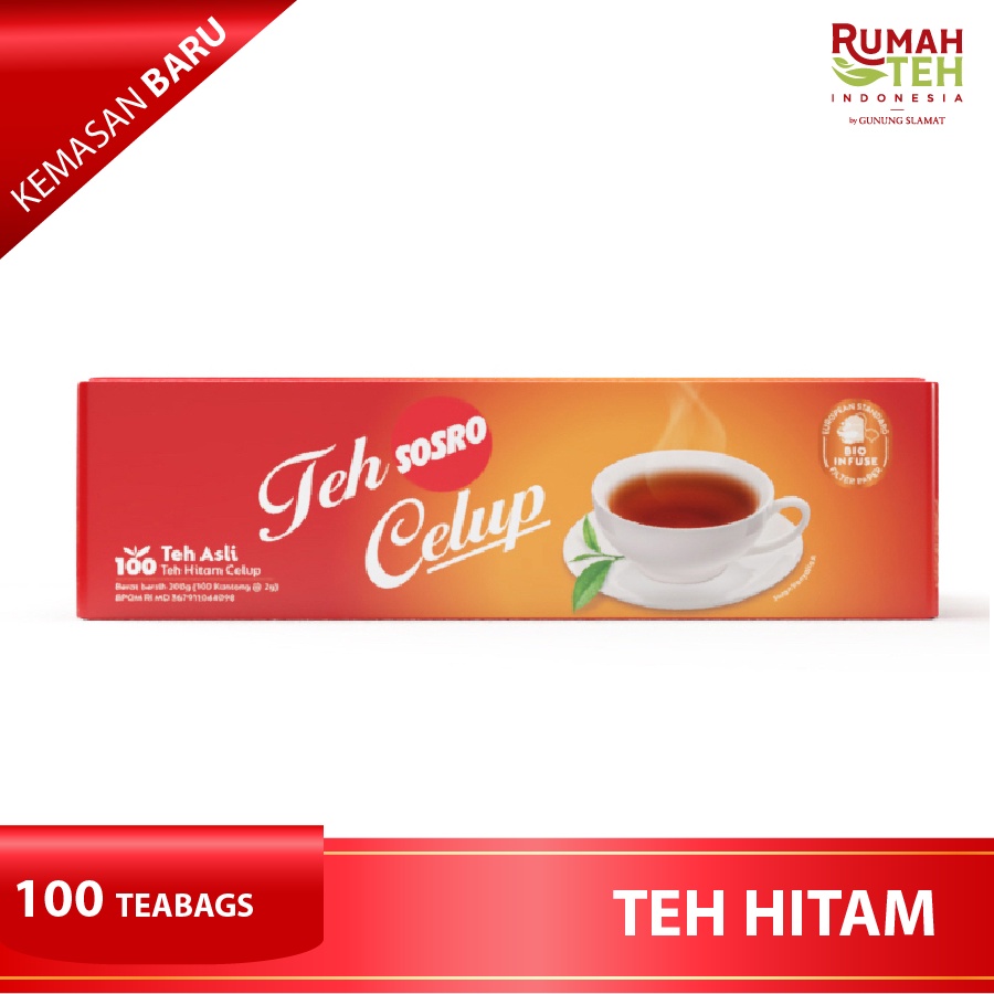 

Teh Celup Sosro 100 Bags - Teh Hitam berkualitas - Tea Bag