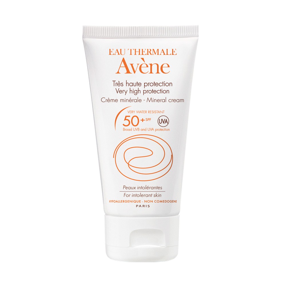 Avene Very High Protection SPF50+ Mineral Cream Sunscreen Sunblock 50 ml