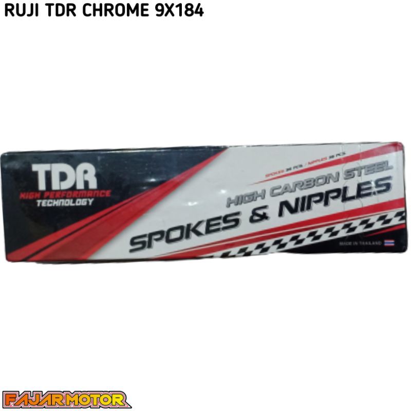 JARI JARI TDR CHROME UKURAN 184 RUJI SPOKES