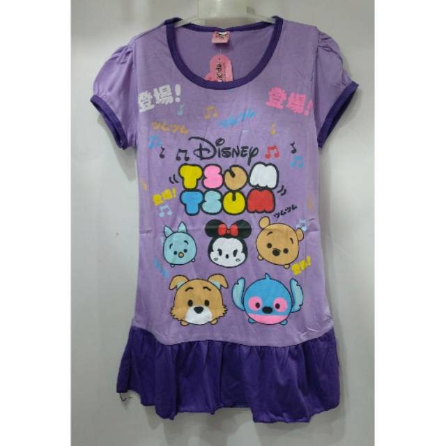 VALEE kids DASTER anak perempuan usia 6-8tahun gambar TSUM tsum