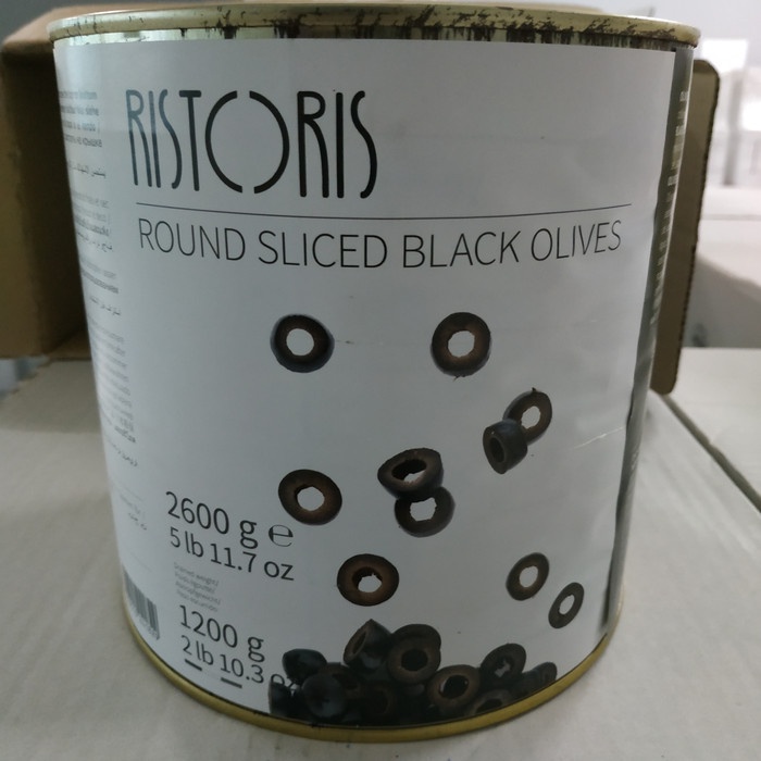 

Da202X6 Black Olives Round Slices 2600Gr Ristoris Xa20X1