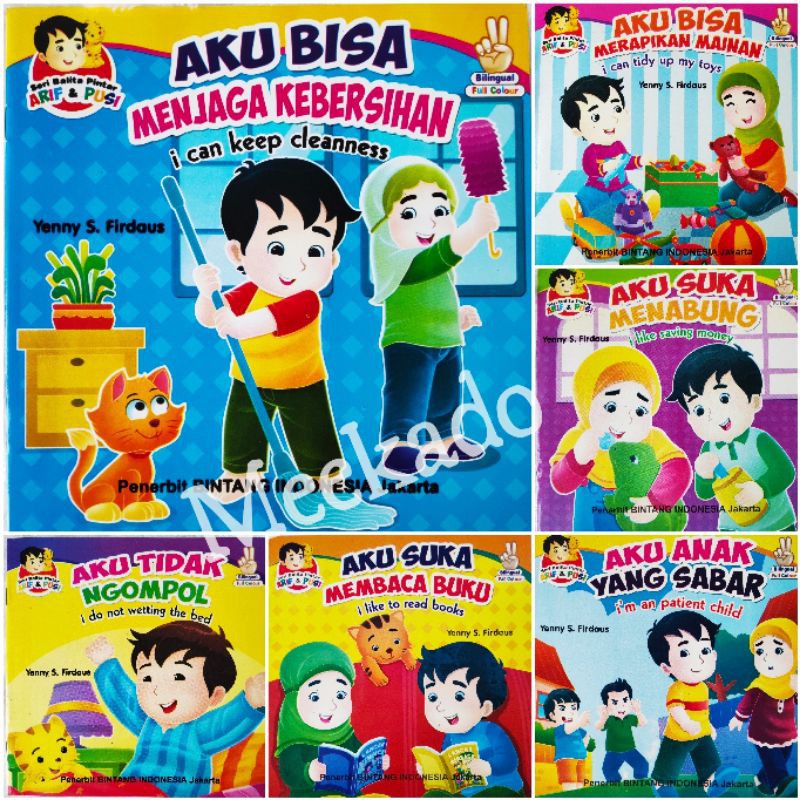 Buku Anak Buku Cerita Bergambar Seri Balita Pintar Bilingual Full