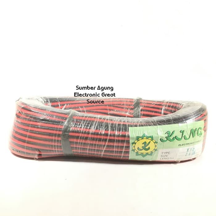 Kabel NYZ 2x30 Merk King Merah Hitam Panjang 80Yard Banci Listrik Aud