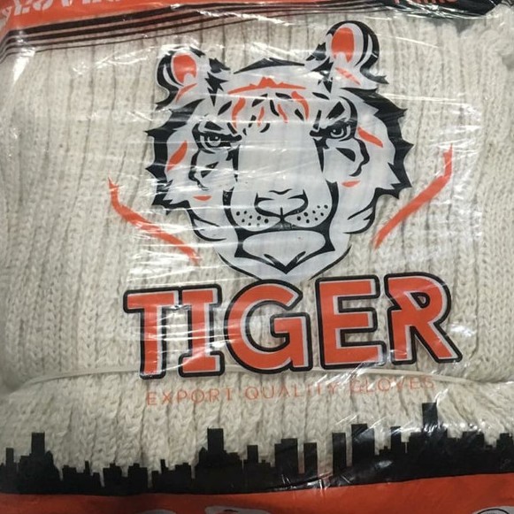 Sarung tangan kain tiger / Sarung tangan pertukangan murah