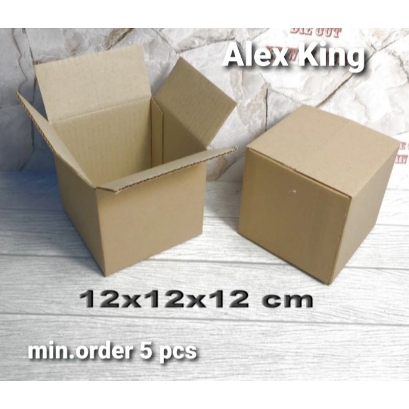

Kardus / box / uk. 12x12x12 cm / Karton packing polos baru ST