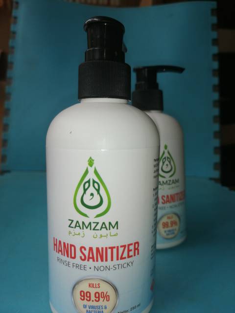 Hand sanitizer gel zamzam 99,99% anti virus dan bakteri 250 ml