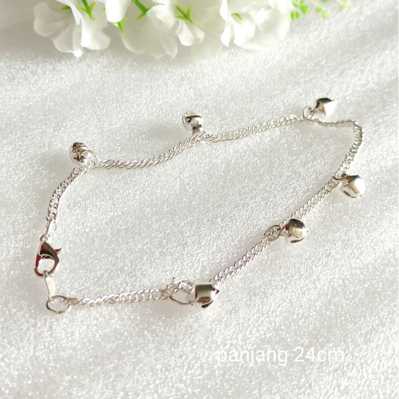 Gelang Kaki murah imitasi warna putih kode Q