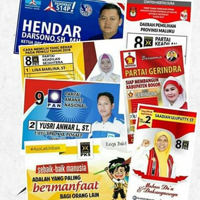 Stiker Caleg Pilkada Pemilu Murah Shopee Indonesia